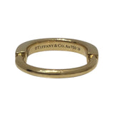 ティファニー TIFFANY＆CO ロックﾘﾝｸﾞ イエローゴールド Au750 ジュエリー