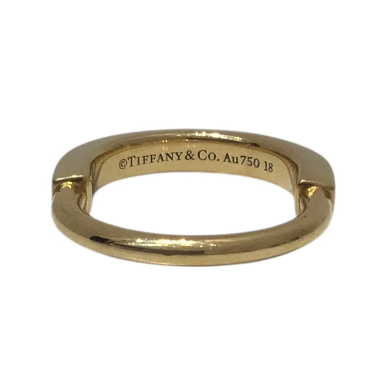 ティファニー TIFFANY＆CO ロックﾘﾝｸﾞ イエローゴールド Au750 ジュエリー