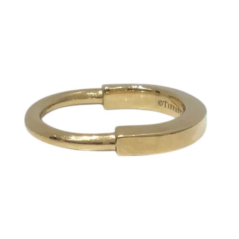 ティファニー TIFFANY＆CO ロックﾘﾝｸﾞ イエローゴールド Au750 ジュエリー