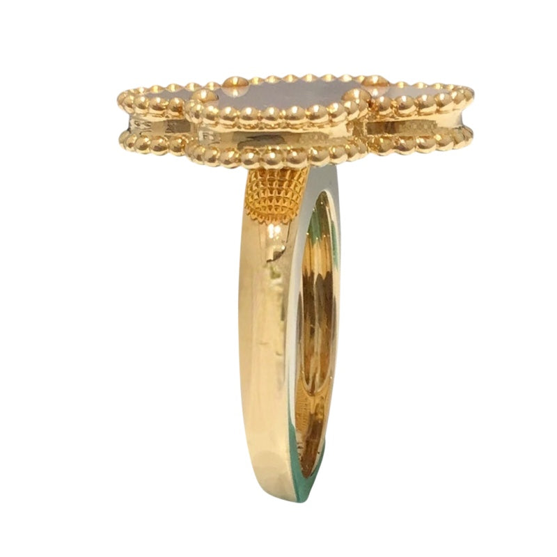 ヴァンクリーフ＆アーペル Van Cleef & Arpels マジックアルハンブラリング ゴールド Au750　MOP ジュエリー
