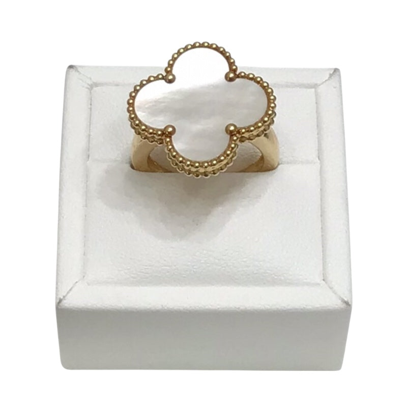 ヴァンクリーフ＆アーペル Van Cleef & Arpels マジックアルハンブラリング ゴールド Au750　MOP ジュエリー