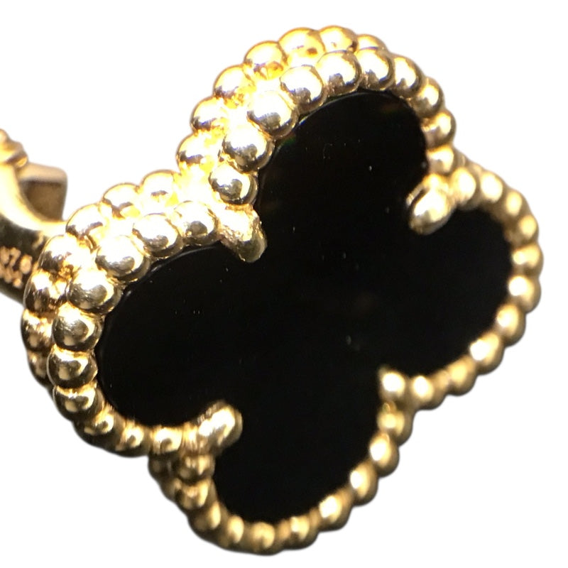 ヴァンクリーフ＆アーペル Van Cleef & Arpels ヴィンテージアルハンブラ ピアス Au750 オニキス ジュエリー