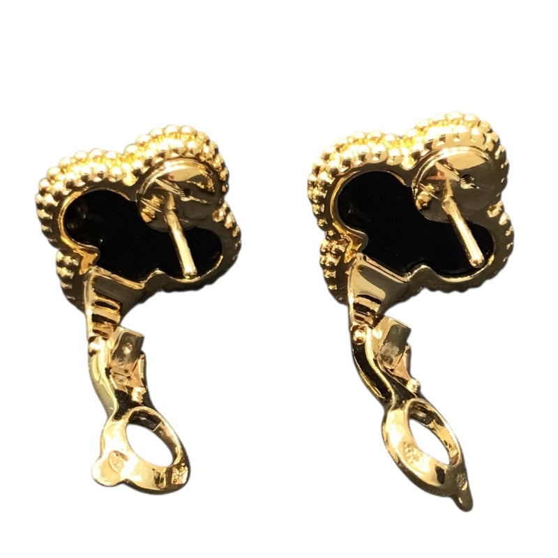 ヴァンクリーフ＆アーペル　ヴィンテージアルハンブラ　ブラックオニキス　ピアス VAN CLEEF ＆ ARPELS(ヴァンクリーフ＆アーペル) ヴィンテージ