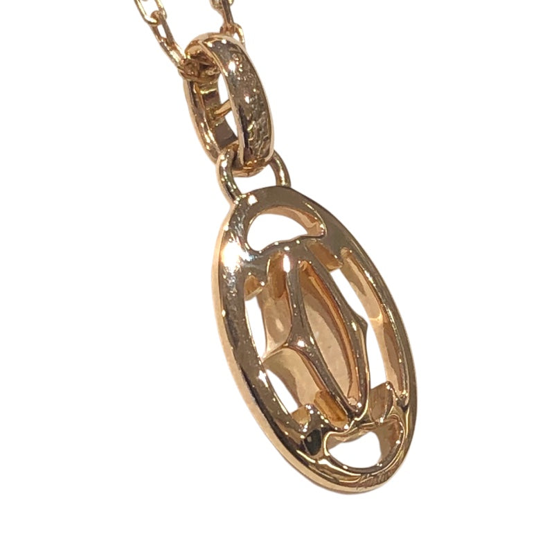 カルティエ Cartier ロゴ ドゥーブル ダイヤモンド ネックレス K18PG ダイヤモンド ジュエリー
