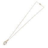 カルティエ Cartier ロゴ ドゥーブル ダイヤモンド ネックレス K18PG ダイヤモンド ジュエリー