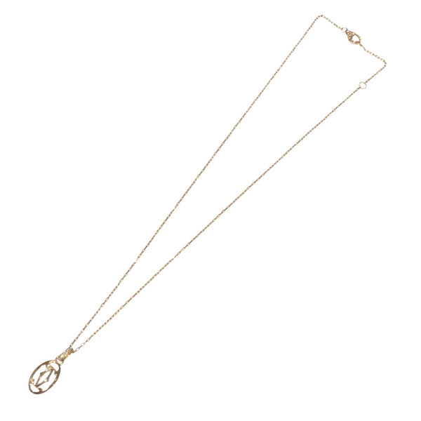 カルティエ Cartier ロゴ ドゥーブル ダイヤモンド ネックレス K18PG ダイヤモンド ジュエリー