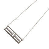 ティファニー TIFFANY＆CO Tトゥオープンパーティカルダイヤネックレス ホワイトゴールド 750WG ジュエリー