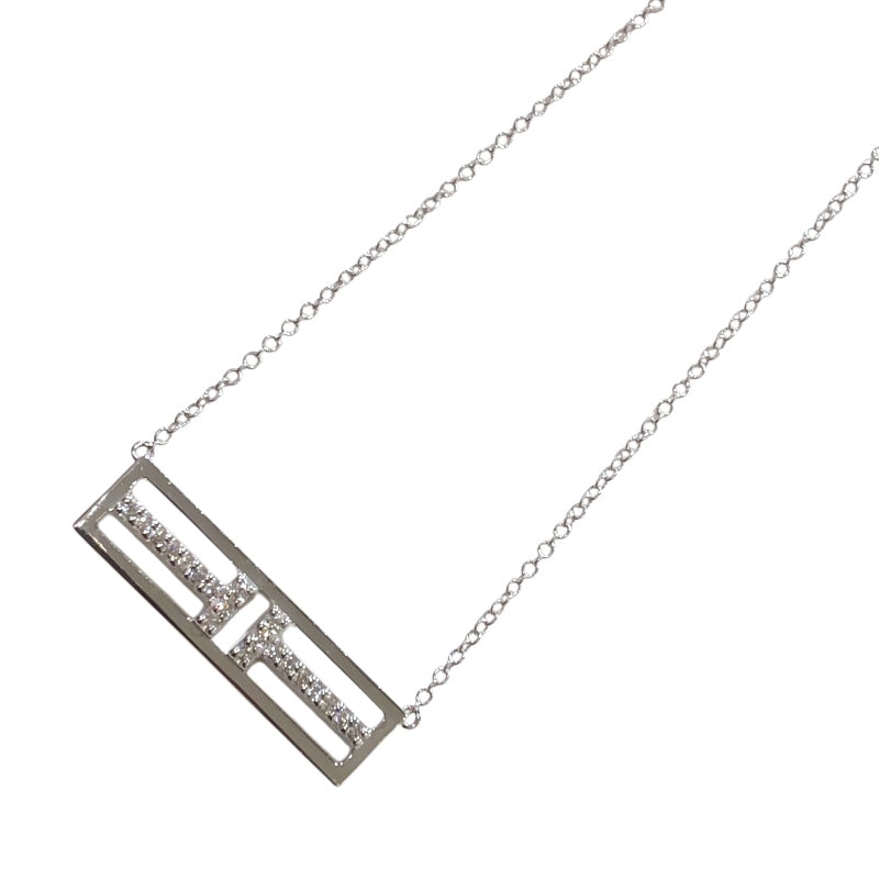 ティファニー TIFFANY＆CO Tトゥオープンパーティカルダイヤネックレス ホワイトゴールド 750WG ジュエリー