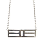 ティファニー TIFFANY＆CO Tトゥオープンパーティカルダイヤネックレス ホワイトゴールド 750WG ジュエリー