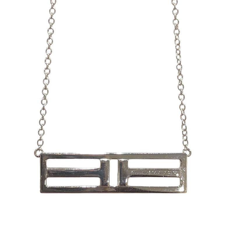ティファニー TIFFANY＆CO Tトゥオープンパーティカルダイヤネックレス ホワイトゴールド 750WG ジュエリー