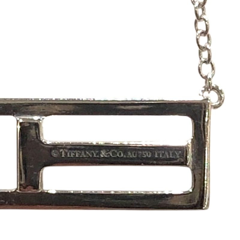 ティファニー TIFFANY＆CO Tトゥオープンパーティカルダイヤネックレス ホワイトゴールド 750WG ジュエリー