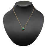 ヴァンクリーフ＆アーペル Van Cleef & Arpels ペルレクルールマラカイトネックレス 750YG マラカイト ジュエリー