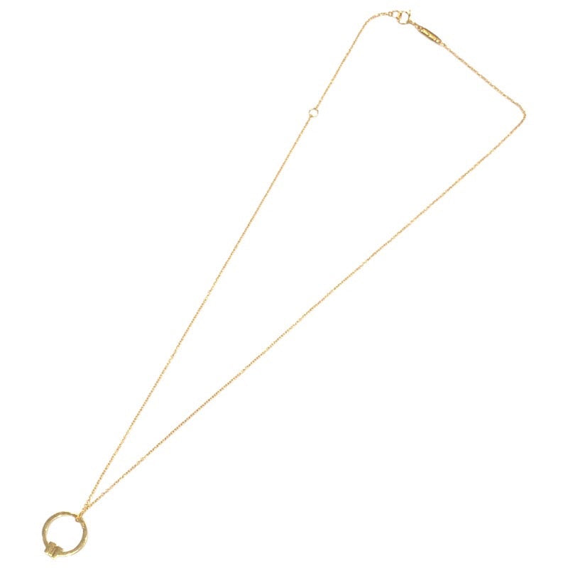 ティファニー TIFFANY＆CO Tスクエアネックレス イエローゴールド 750 ジュエリー