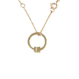 ティファニー TIFFANY＆CO Tスクエアネックレス イエローゴールド 750 ジュエリー