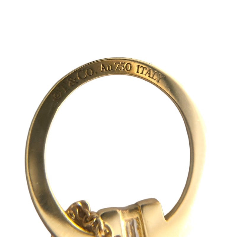 ティファニー TIFFANY＆CO Tスクエアネックレス イエローゴールド 750 ジュエリー