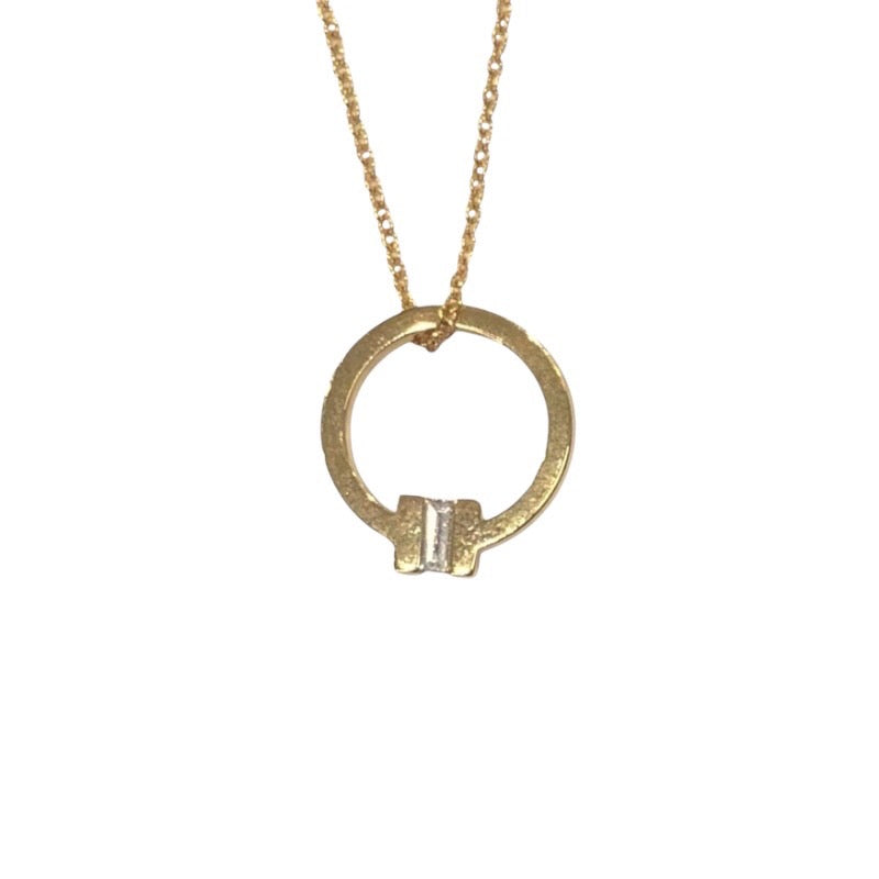 ティファニー TIFFANY＆CO Tスクエアネックレス イエローゴールド 750 ジュエリー
