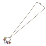 ブルガリ BVLGARI アレグラネックレス マルチカラー K18WG　色石 ジュエリー