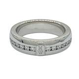 ハリーウィンストン HARRY WINSTON HWロゴバンドリング ホワイトゴールド Au750 ダイヤモンド ジュエリー