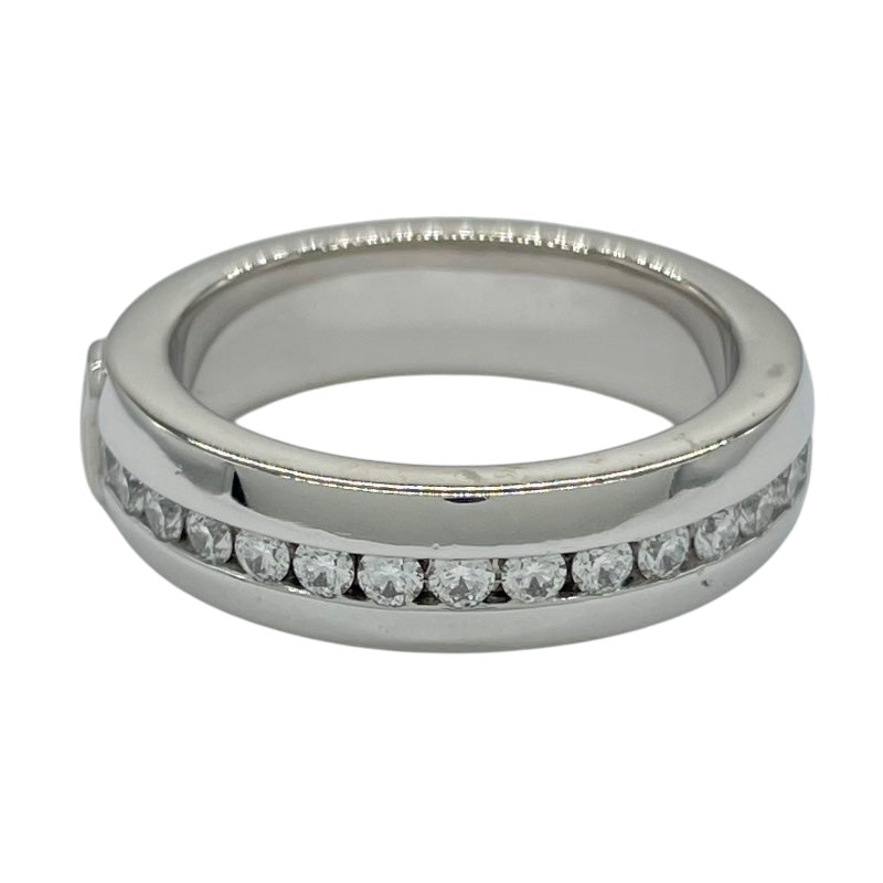 ハリーウィンストン HARRY WINSTON HWロゴバンドリング ホワイトゴールド Au750 ダイヤモンド ジュエリー