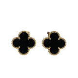 ヴァンクリーフ＆アーペル Van Cleef & Arpels ヴィンテージアルハンブラピアス K18/オニキス ジュエリー