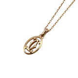 カルティエ Cartier ロゴドゥーブルダイヤネックレス ピンクゴールド 750PG/ダイヤモンド ジュエリー
