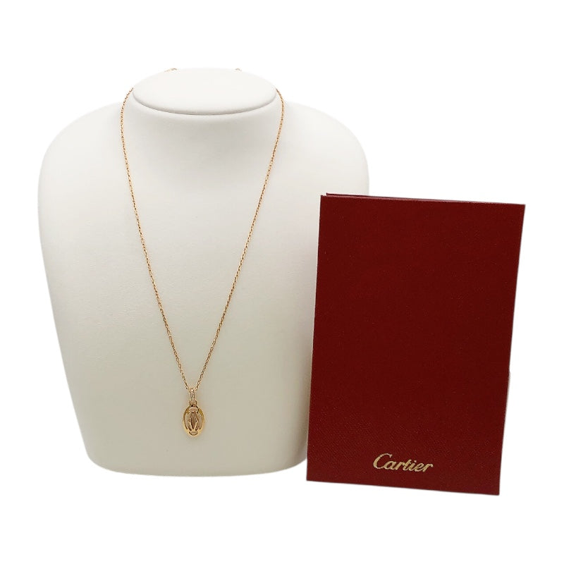 カルティエ Cartier ロゴドゥーブルダイヤネックレス ピンクゴールド 750PG/ダイヤモンド ジュエリー