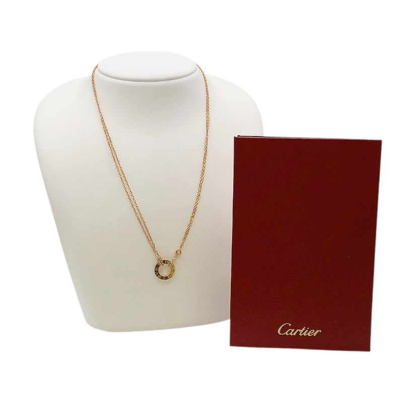 カルティエ Cartier ラブサークルネックレス ゴールド 750PG/ダイヤモンド ジュエリー