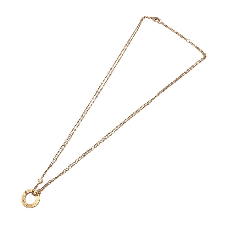 カルティエ Cartier ラブサークルネックレス ゴールド 750PG/ダイヤモンド ジュエリー