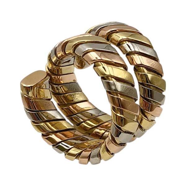ブルガリ BVLGARI トゥボカススネイクリング K18ゴールド ジュエリー
