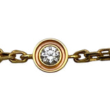 カルティエ Cartier ラブサークルネックレス２Ｐダイヤ ゴールド K18YG ジュエリー