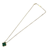ヴァンクリーフ＆アーペル Van Cleef & Arpels ヴィンテージアルハンブラネックレスマラカイト グリーン K18YG/マラカイト ジュエリー