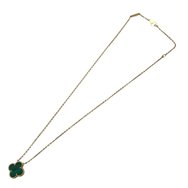 ヴァンクリーフ＆アーペル Van Cleef & Arpels ヴィンテージアルハンブラネックレスマラカイト グリーン K18YG/マラカイト ジュエリー