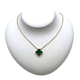 ヴァンクリーフ＆アーペル Van Cleef & Arpels ヴィンテージアルハンブラネックレスマラカイト グリーン K18YG/マラカイト ジュエリー