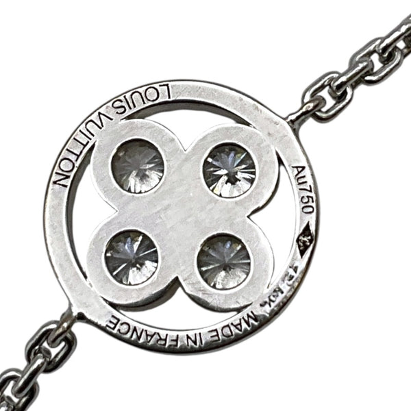 ルイ・ヴィトン LOUIS VUITTON ブラスレサンブロッサム４Ｐダイヤブレス シルバー K18WG ジュエリー