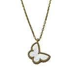 ヴァンクリーフ＆アーペル Van Cleef & Arpels スウィート アルハンブラ パピヨン ネックレス ゴールド Au750 ジュエリー