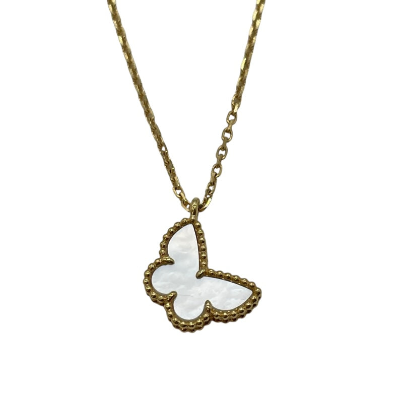 ヴァンクリーフ＆アーペル Van Cleef & Arpels スウィート アルハンブラ パピヨン ネックレス ゴールド Au750 ジュエリー