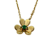 ヴァンクリーフ＆アーペル Van Cleef & Arpels フリヴォル1Pエメラルドネックレスミニ ゴールド Au750 エメラルド ジュエリー