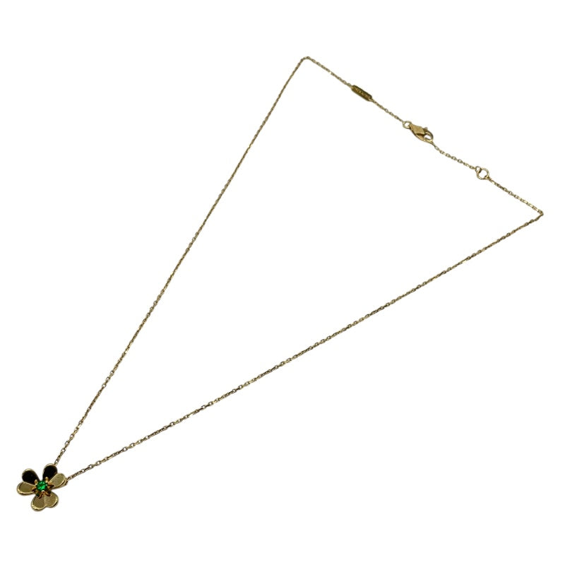 ヴァンクリーフ＆アーペル Van Cleef & Arpels フリヴォル1Pエメラルドネックレスミニ ゴールド Au750 エメラルド ジュエリー