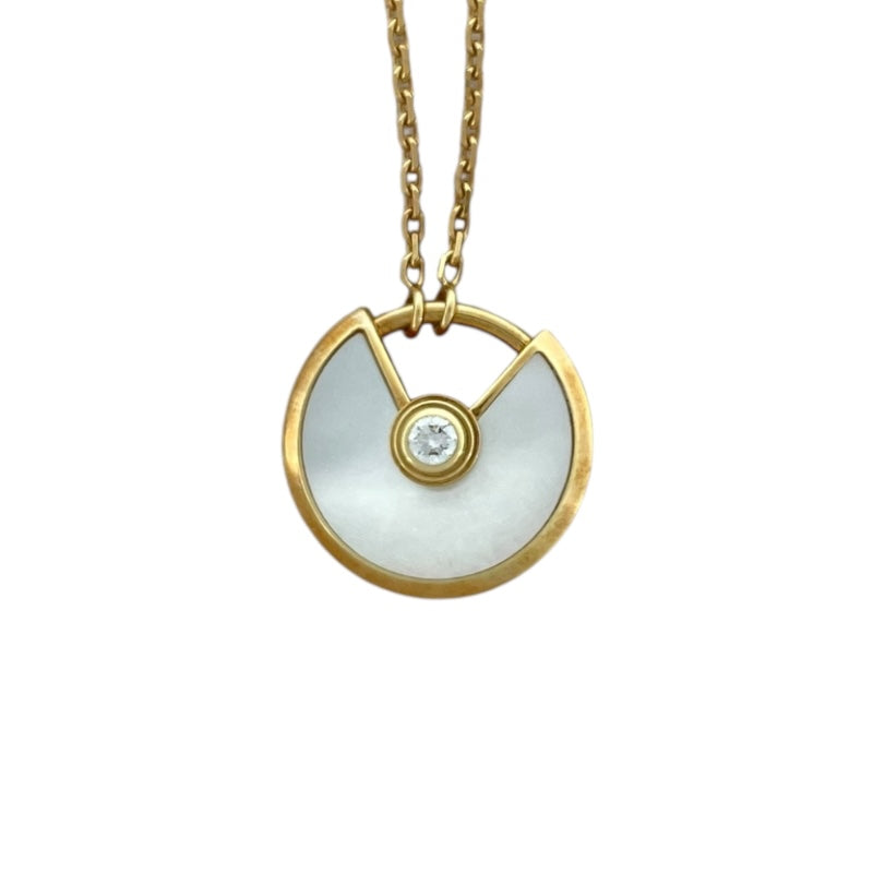 カルティエ Cartier アミュレット ドゥ カルティエ ダイヤ ネックレス XS 750YG ダイヤモンド ジュエリー