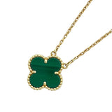 ヴァンクリーフ＆アーペル Van Cleef & Arpels ヴィンテージアルハンブラ ネックレス 750YG マラカイト ジュエリー