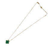 ヴァンクリーフ＆アーペル Van Cleef & Arpels ヴィンテージアルハンブラ ネックレス 750YG マラカイト ジュエリー