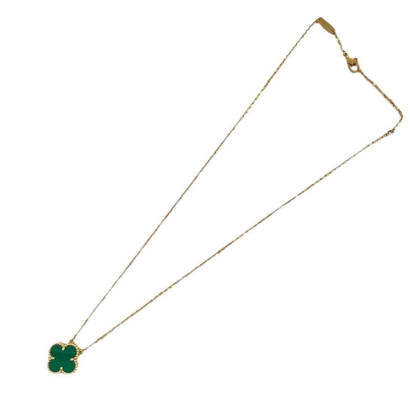 ヴァンクリーフ＆アーペル Van Cleef & Arpels ヴィンテージアルハンブラ ネックレス 750YG マラカイト ジュエリー