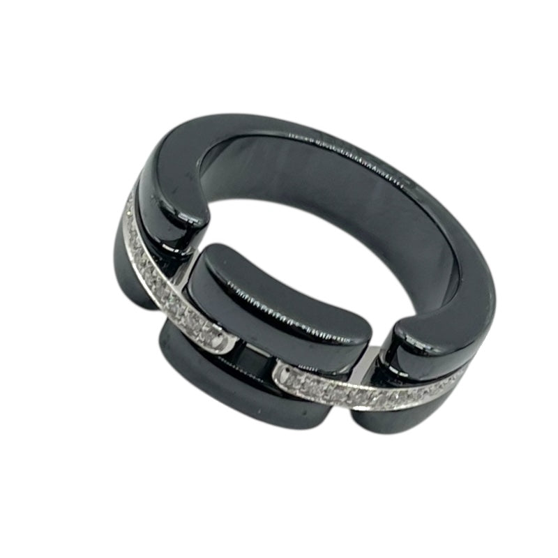 シャネル CHANEL ウルトラダイヤリング セラミック/Au750/ダイヤモンド ジュエリー