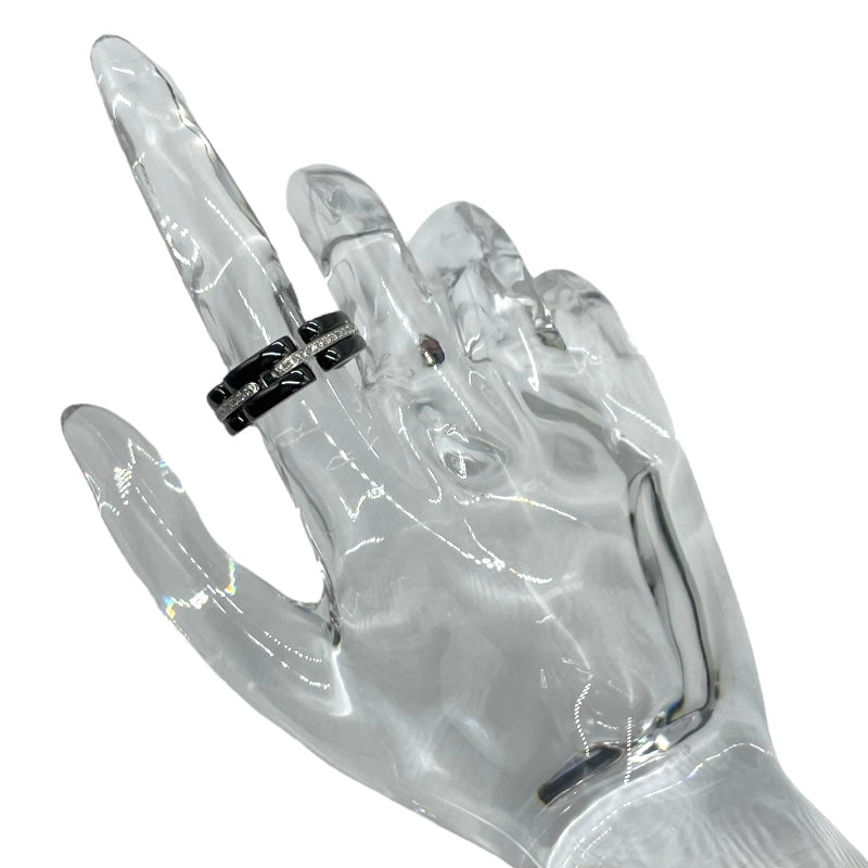 シャネル CHANEL ウルトラダイヤリング セラミック/Au750/ダイヤモンド ジュエリー