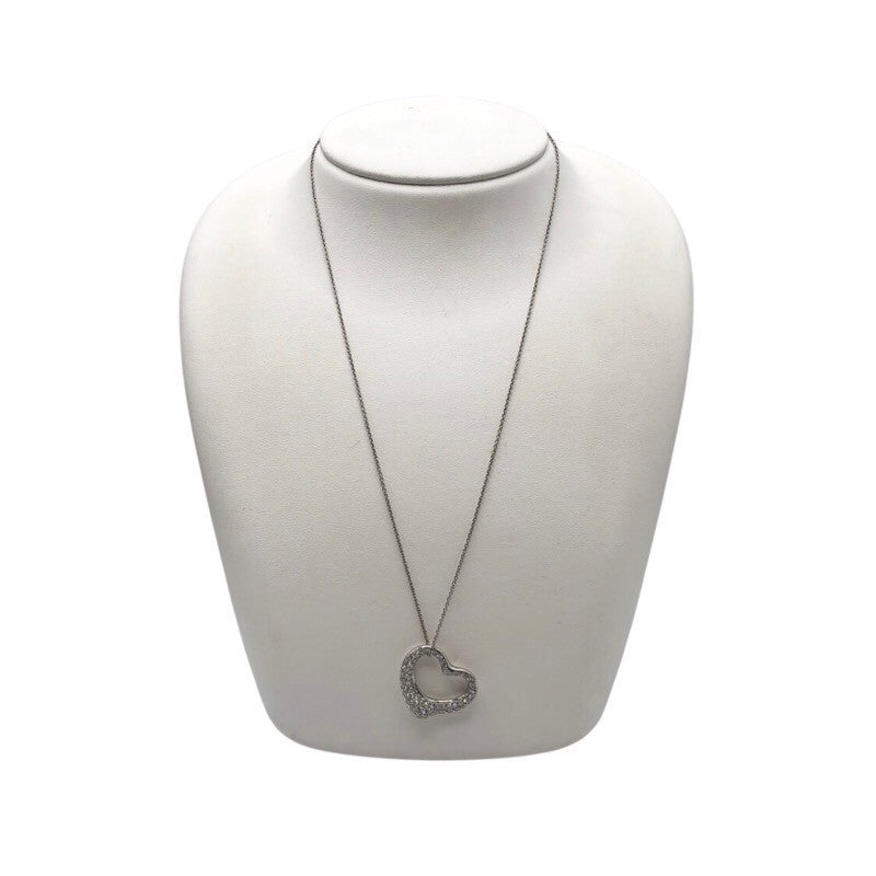 ティファニー TIFFANY＆CO オープンハートダイヤネックレス Pt950プラチナ ジュエリー