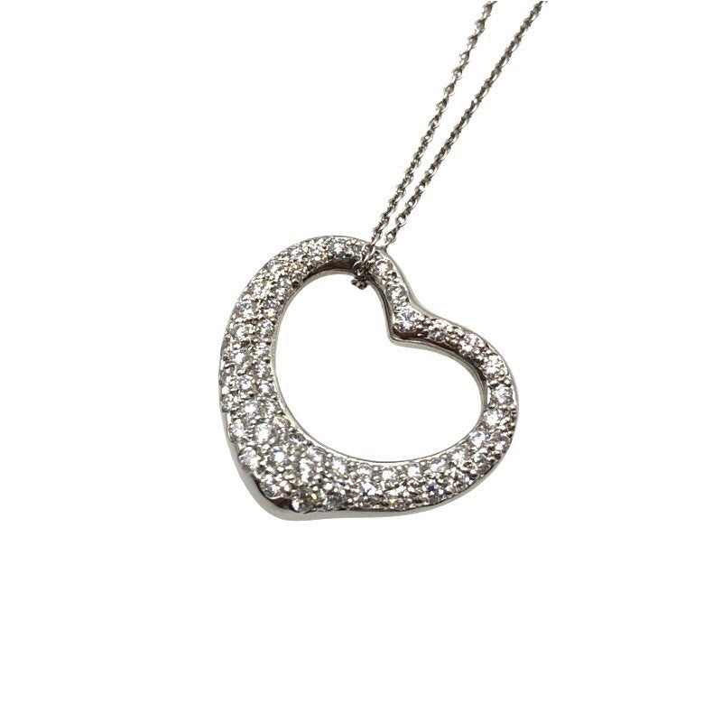 ティファニー TIFFANY＆CO オープンハートダイヤネックレス Pt950プラチナ ジュエリー