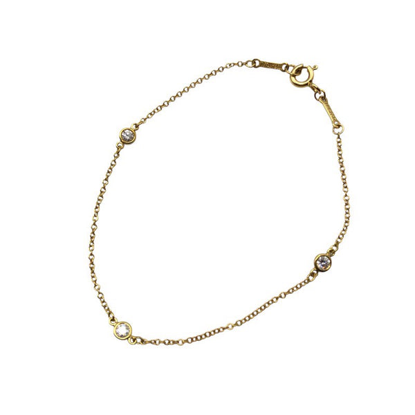 ティファニー TIFFANY＆CO バイヤザード3Pブレス K18ゴールド ジュエリー