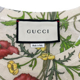 グッチ GUCCI フローラル プリントTシャツ 539081 ホワイト コットン メンズ 半袖Ｔシャツ