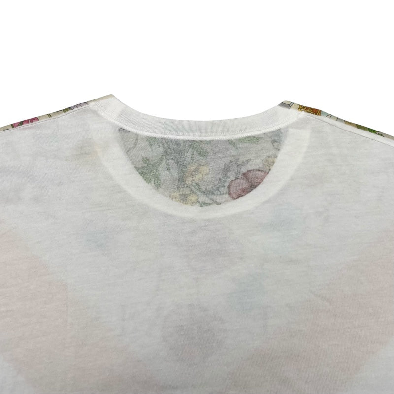 グッチ GUCCI フローラル プリントTシャツ 539081 ホワイト コットン メンズ 半袖Ｔシャツ