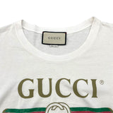 グッチ GUCCI 猫Tシャツ 492347 ホワイト コットン メンズ 半袖Ｔシャツ